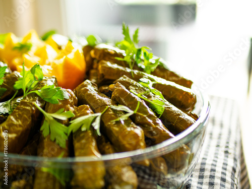  Turkish grape leaf food presentation