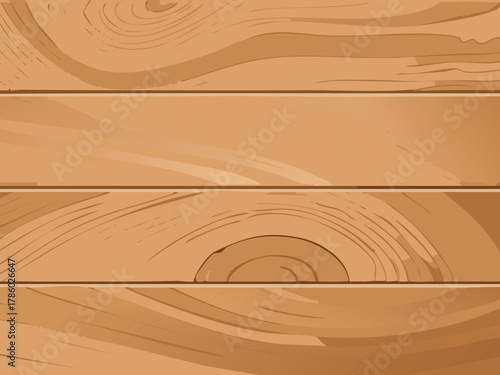 Wooden vector texture, natural wood background
