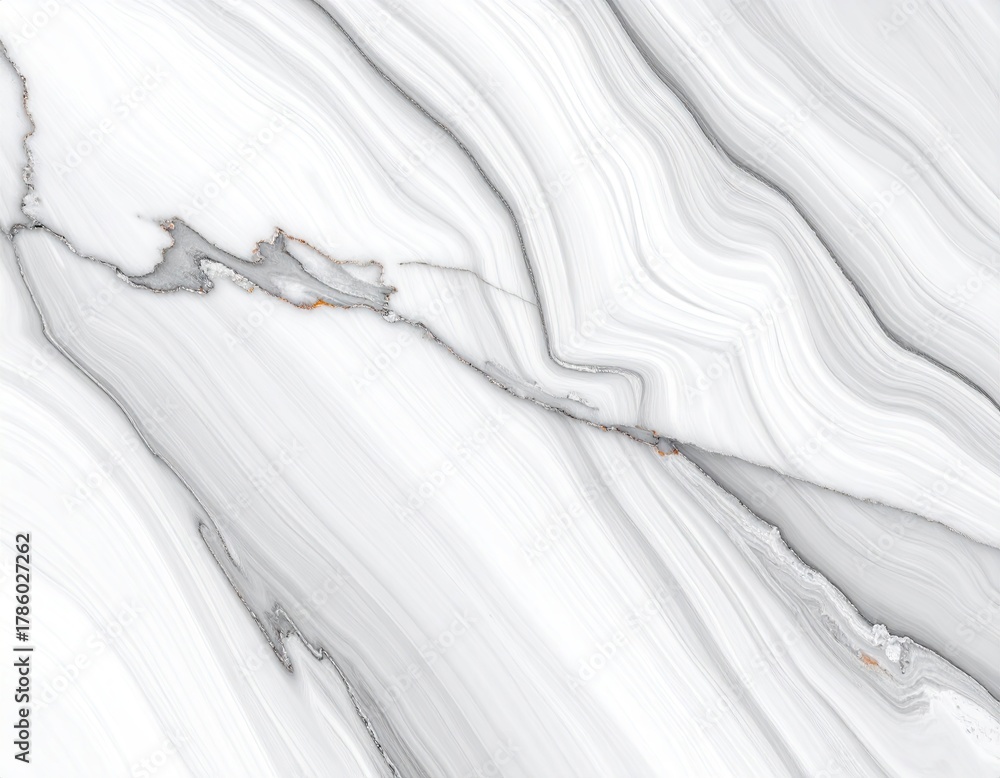 Obraz premium Abstract Swirl Pattern In White And Gray Tones With Subtle Textured Veins For Decorative Design