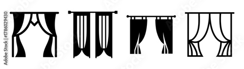 Find black and white modern curtain designs for home decor and window treatment ideas online now