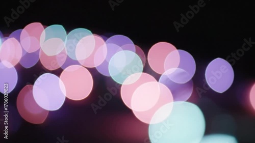 Abstract Colorful Bokeh Background with Soft Blurred Lights Effect
