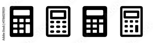 Remote control vector set black and white illustration for tv media device technology appliance 90s