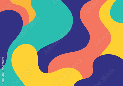 Abstract background minimalist, hand-drawn with geometric and organic shapes in different shades of brown. simple trendy flat vector illustration