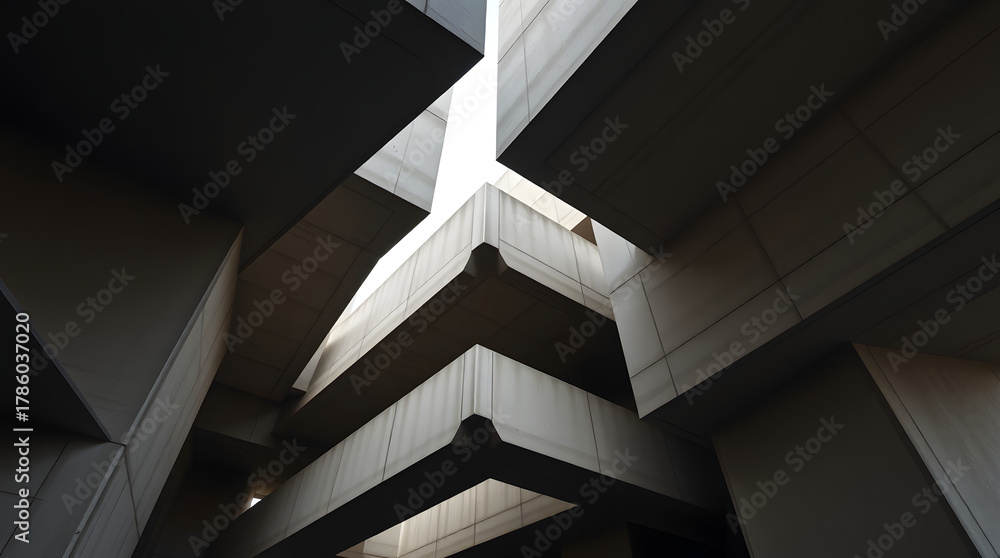 Fototapeta premium Abstract Brutalist Composition