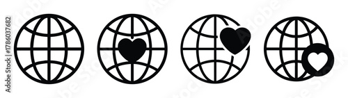 Heart shape in oval cage vector illustration, love and confinement concept, romantic graphic design element