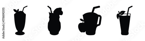 Golf clubs and golf bag vector silhouette illustration for golf equipment and sport design needs