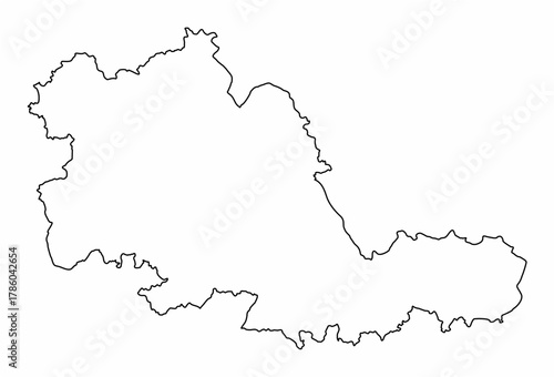West Midlands county outline map