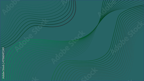 High-quality deep green wallpaper featuring complex digital wave patterns.