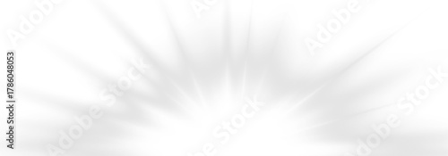 White glowing light explosion with shining rays and sparkles. Transparent burst effect perfect for highlight or lens flare overlay. PNG format.