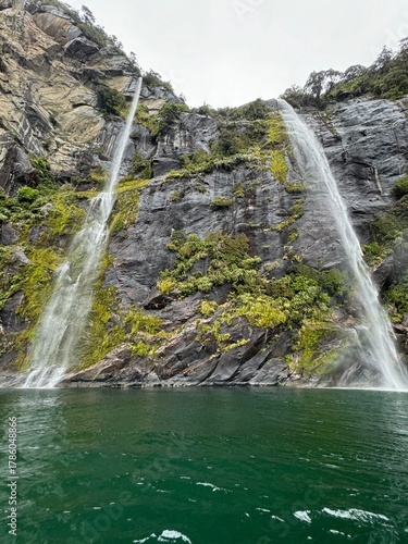 waterfall in the mountains