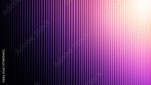 Vibrant vertical striped gradient background showcasing a dynamic shift from deep purple to energetic pink and a luminous soft glow, ideal for contemporary digital projects