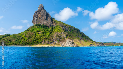 Fernando de Noronha´s most famous peak viewed from the sea