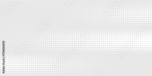 Dot white gray wave light technology texture background. Abstract big data digital concept.