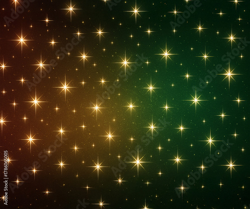 ファンタジックな金色の光が散りばめられた背景素材