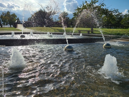 公園の噴水