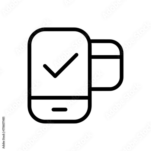 Successful Wireless Earbuds Pairing with Smartphone Vector Image