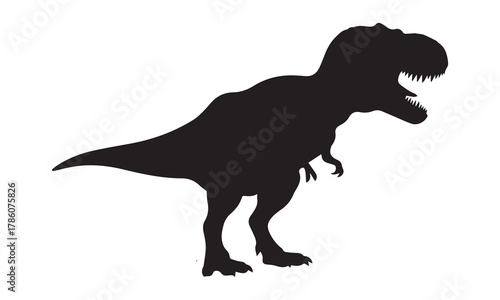 Tyrannosaurus rex dinosaur silhouette