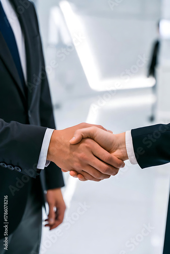 Handshake, a business handshake between partners to sign an agreement