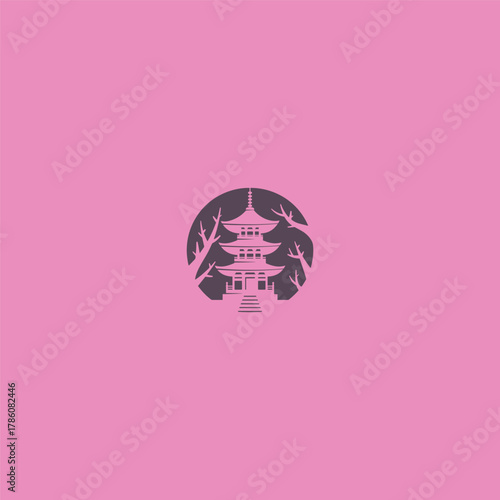 Sacred Temple Vector Illustration