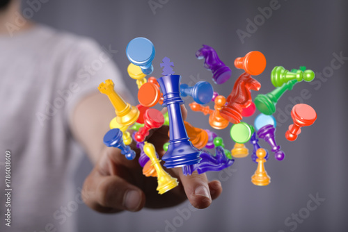 Abstract image of colorful ...