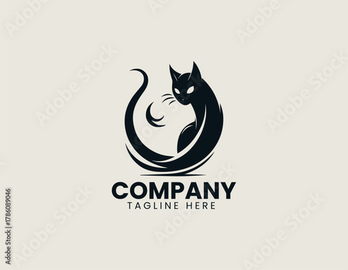 Intense flaming Jack-o'-Lantern silhouette vector logo illustration with menacing carved face. Halloween and horror mascot concept