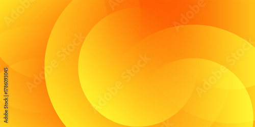 Abstract orange background with circles. Vector illustration