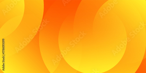 Abstract orange background with circles. Vector illustration