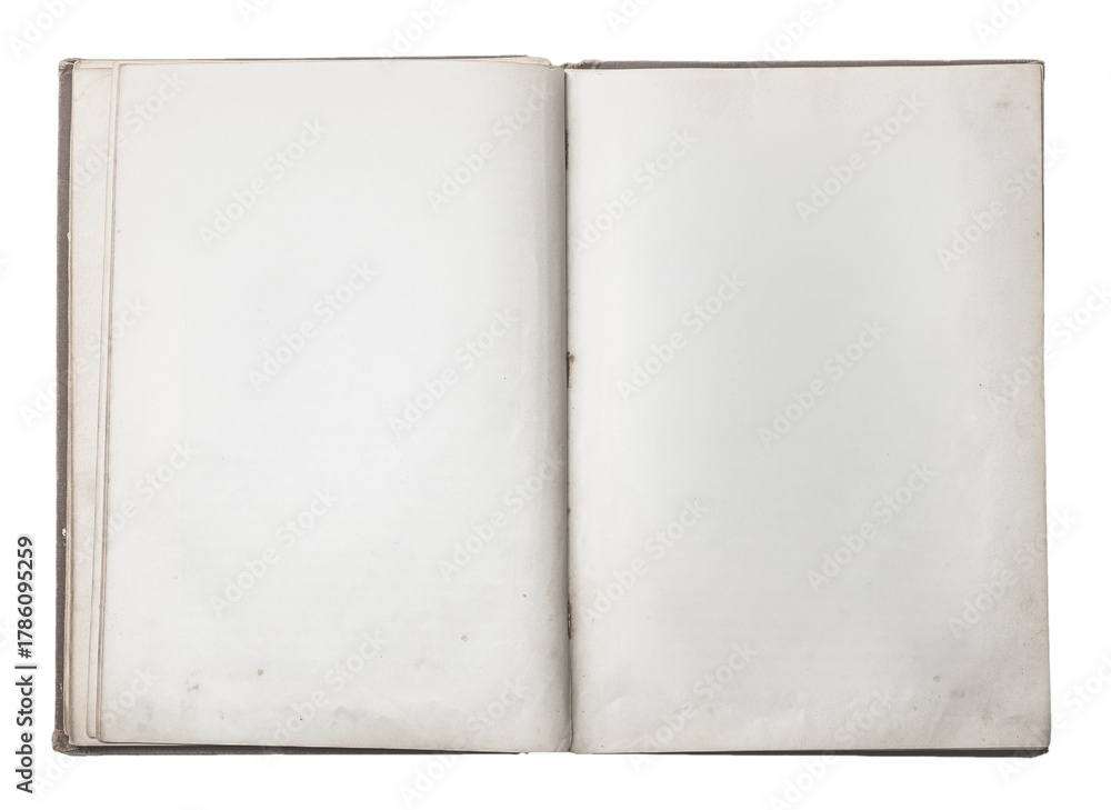 Naklejka premium Empty Book Pages Ready for Writing