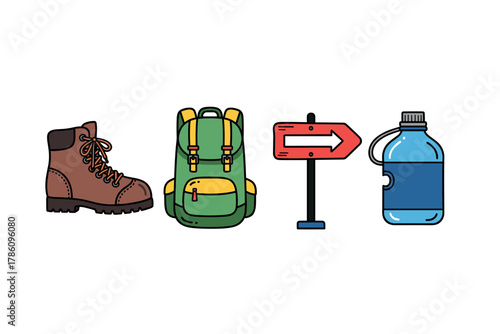 Outdoor adventure essentials for hiking and camping design