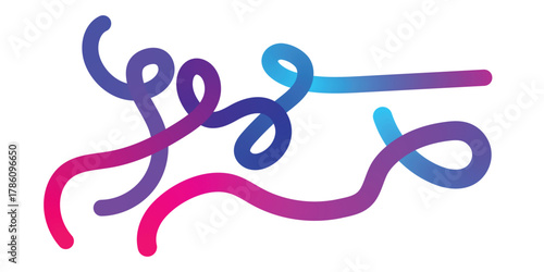 Vibrant gradient brush strokes create a dynamic and artistic design