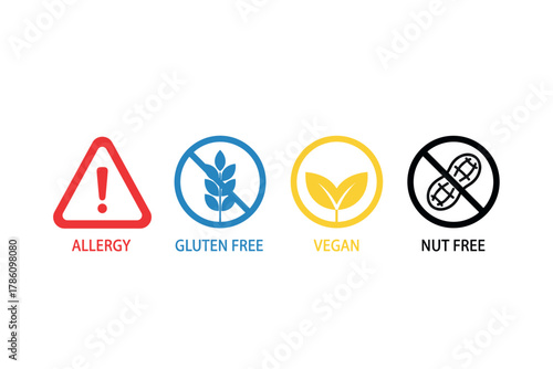 Dietary restriction icons for food packaging and labeling