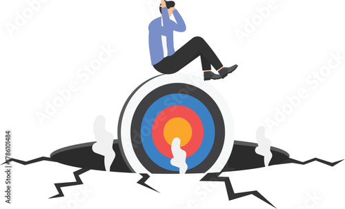 anxiety from work difficulty and overload, problem in economic crisis or pressure from too much responsibility concept
