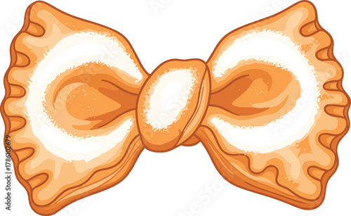 Farfalle Pasta Bow Tie Illustration