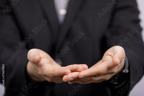 Close up of a businessman w...