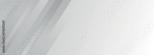 Abstract background with gray gradient overlapping layers and glowing line effect decoration. Modern graphic design concept for web banner, flyer, card or brochure cover. EPS. 3