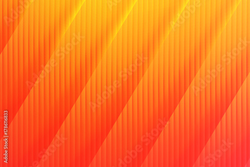Abstract Orange and Yellow Diagonal Striped Background with Subtle Gradient and Light Effects