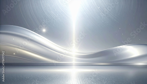 3D Luxury Platinum Gradient background featuring soft metallic tones, subtle noise texture, and smooth light transitions. Ideal for premium branding, product display.