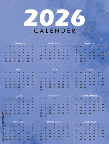 calendar for 2026