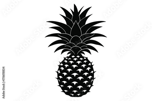 pineapple on white background
