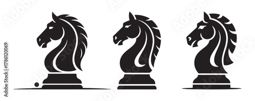 black and white chess figures