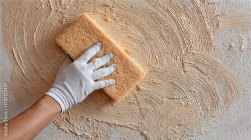 Sponge wall finishing