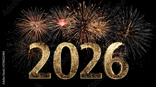 Colorful 2026 fireworks