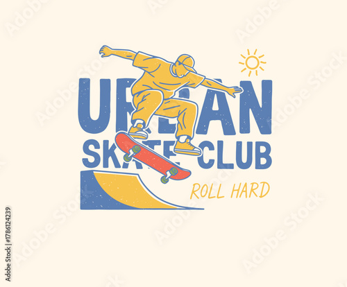 Enduro Zone Summer Trail Graphic.Retro Dirt Bike Vector Art.Off Road Motorcycle Illustration.Vintage Motocross Rider Print.Mountain Trail Adventure Ba