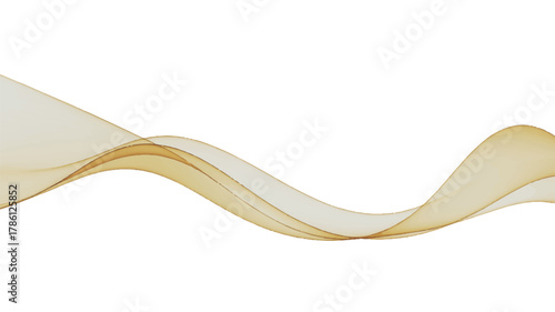 Elegant Gold Wave Illustration Abstract Background with Flowing Lines for Design Projects