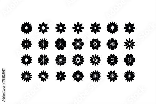 Geometric Floral Shapes Collection