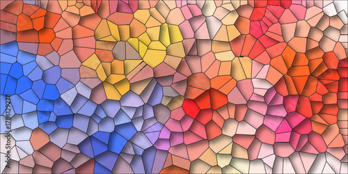 colorful crystallize abstract background in light sweet vector illustration. colorful black stoke colors stone tile pattern. Cement kitchen decor. abstract mosaic polygonal vector background. 