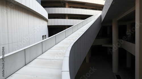 Brutalist Pedestrian Ramp