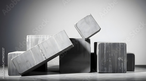 Abstract Brutalist Composition