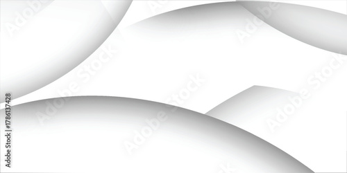 Abstract Architecture Background. Illustration of White Circular Building. Modern Geometric Wallpaper. Futuristic Technology Design