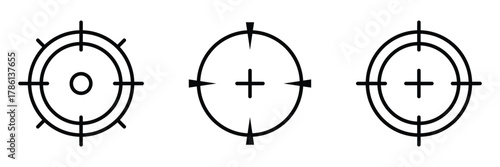 Target icon set. Isolated target vector suitable for graphic design.